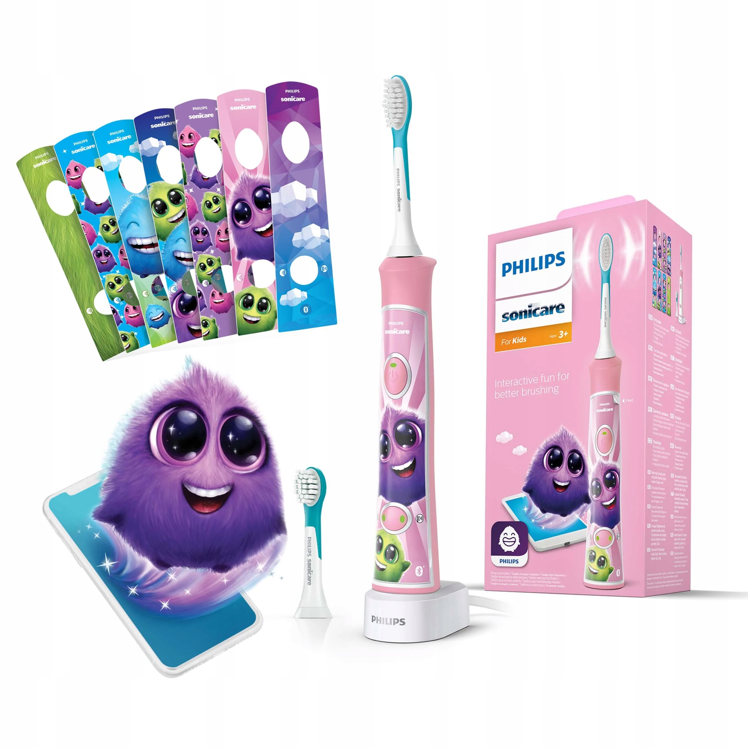 Szczoteczka soniczna Philips Sonicare HX6352/42 Kids Różowa