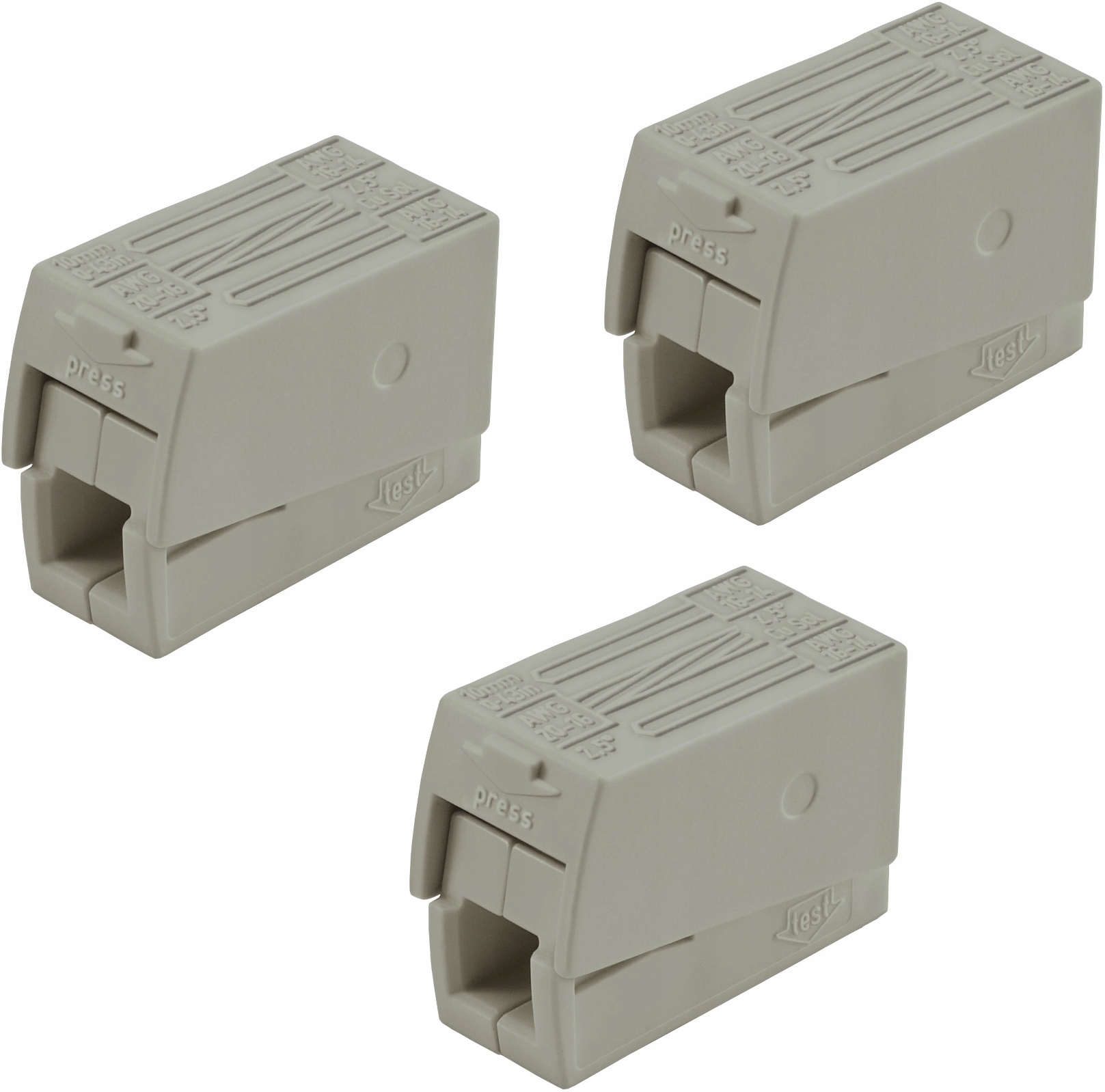 

Wago szybkozłączka oświetleniowa 2x 224-101 3szt