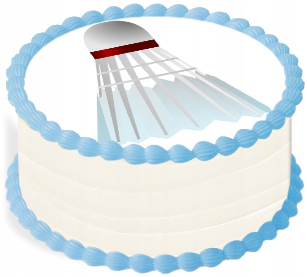 Levně oplatek na dort 29 cm Sport Badminton Lotka Party