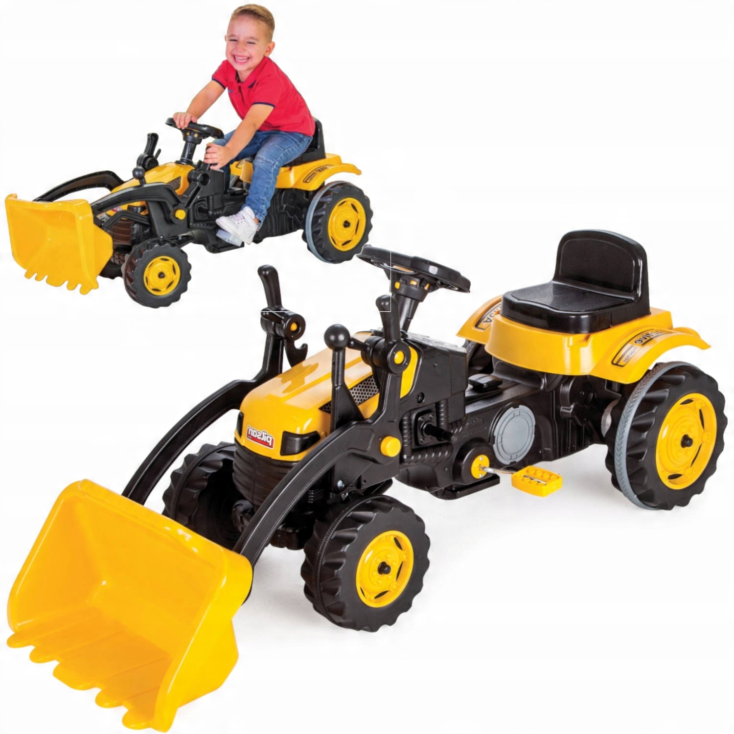 

Traktor Na Pedały Dla Dzieci Ogromny XXL Koparka