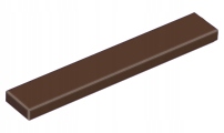 

10 szt., Lego Reddish Brown Tile 1 x 6, 6636
