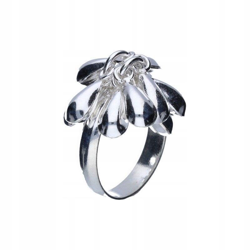 Dámský prstýnek ze stříbra 925, pohyblivé zavěšené slzy, elegantní r16