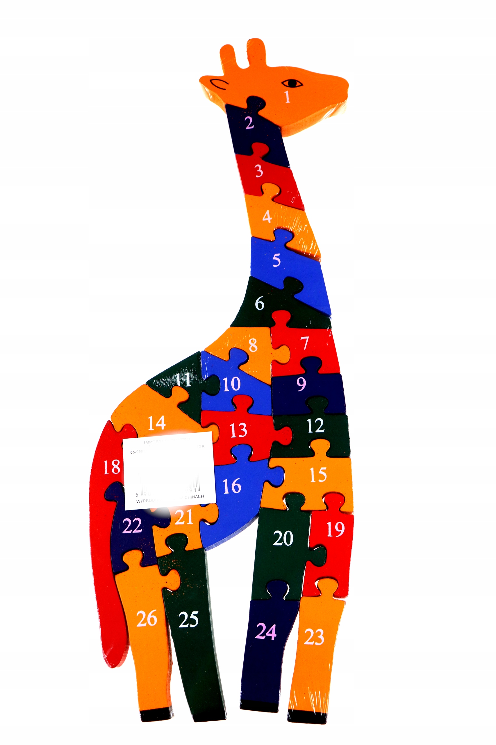 Puzzle Edukacyjne Układanka Drewniane WZOR18 26el Marka inna