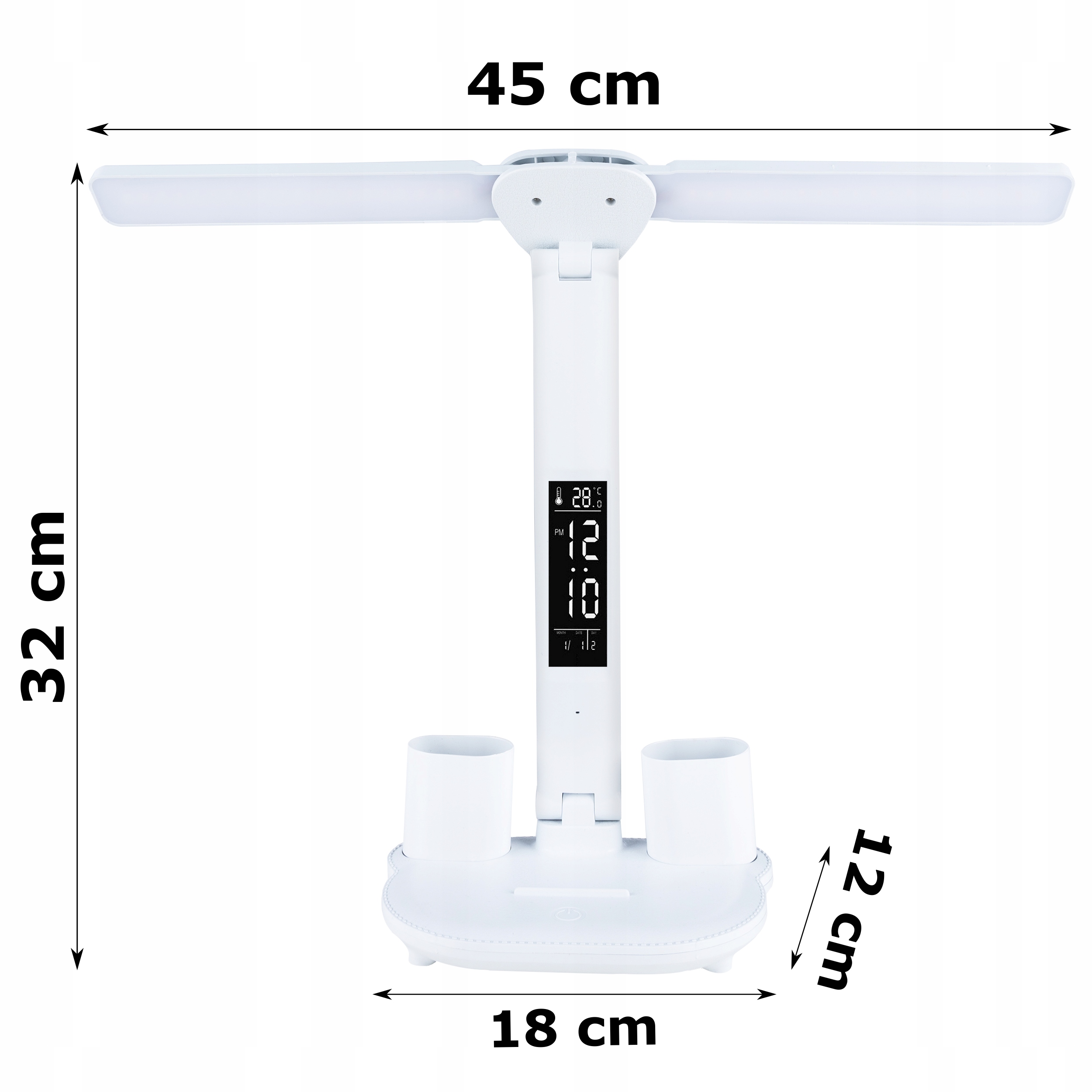 LAMPKA BIURKOWA BIUROWA KALENDARZ BUDZIK TERMOMETR Kolekcja Lampa biurowa