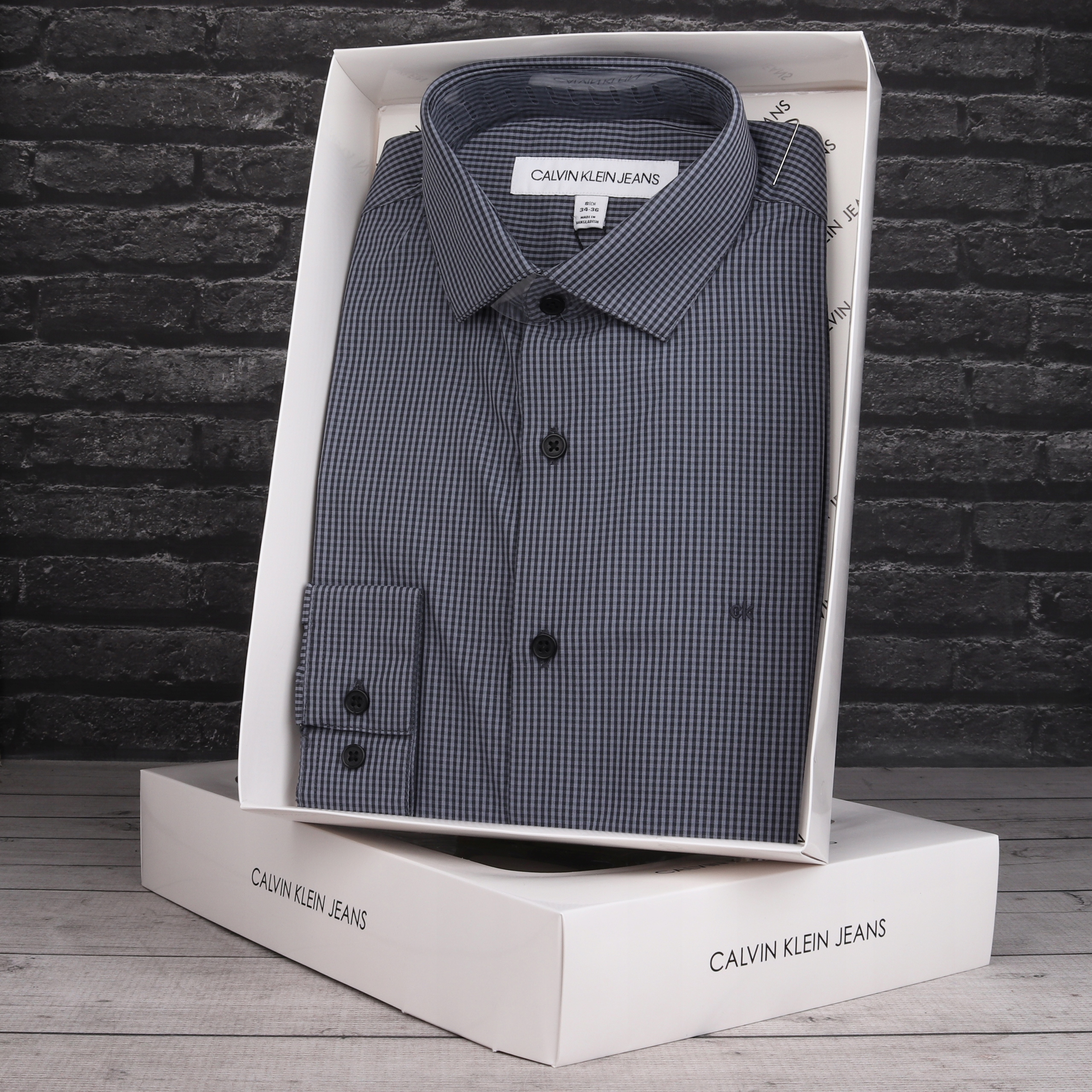 Koszula męska Calvin Klein Gingham Shirt Rozmiar M