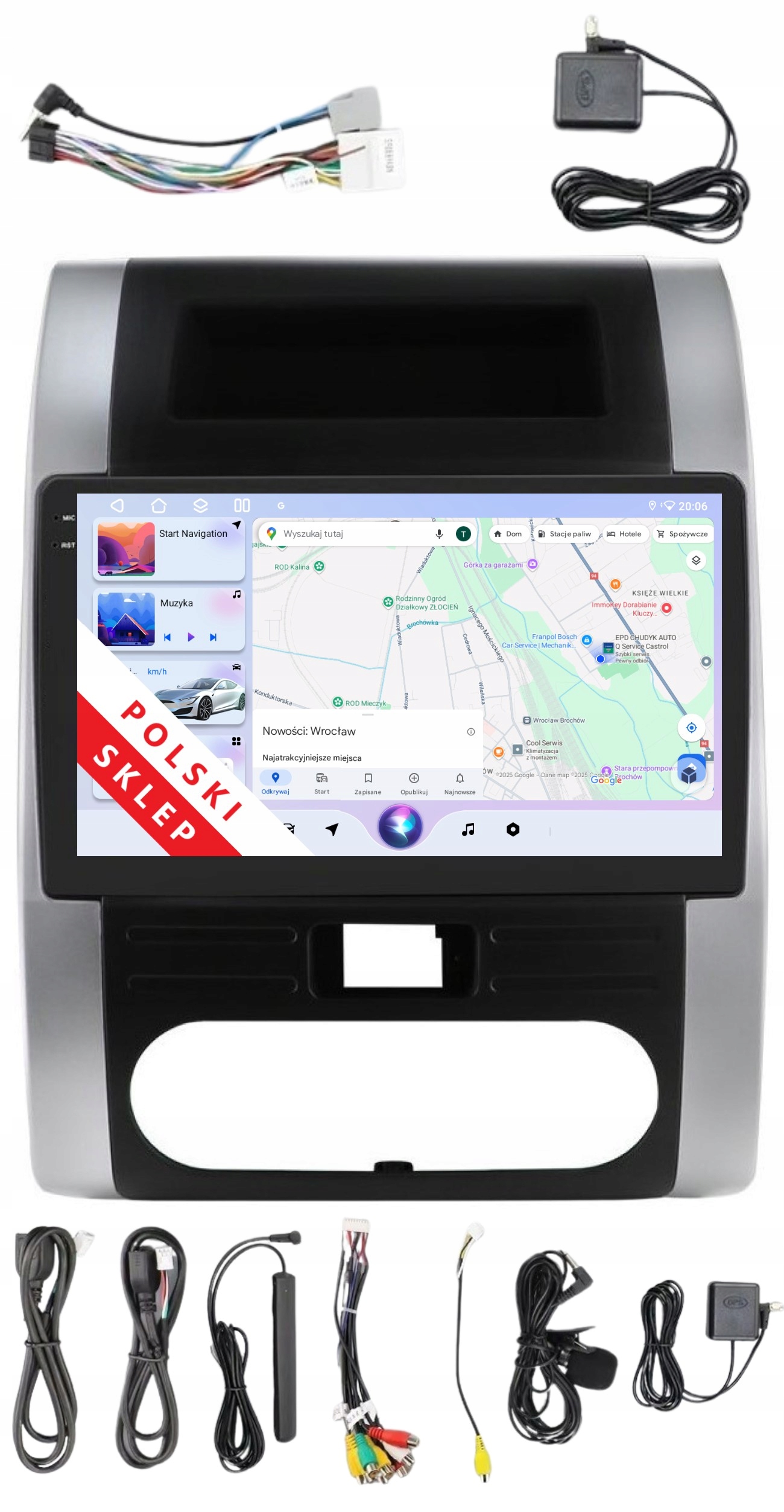 Rádio 2DIN Navigace Android Nissan X-trail II 6/128 Gb Dsp Carplay Lte