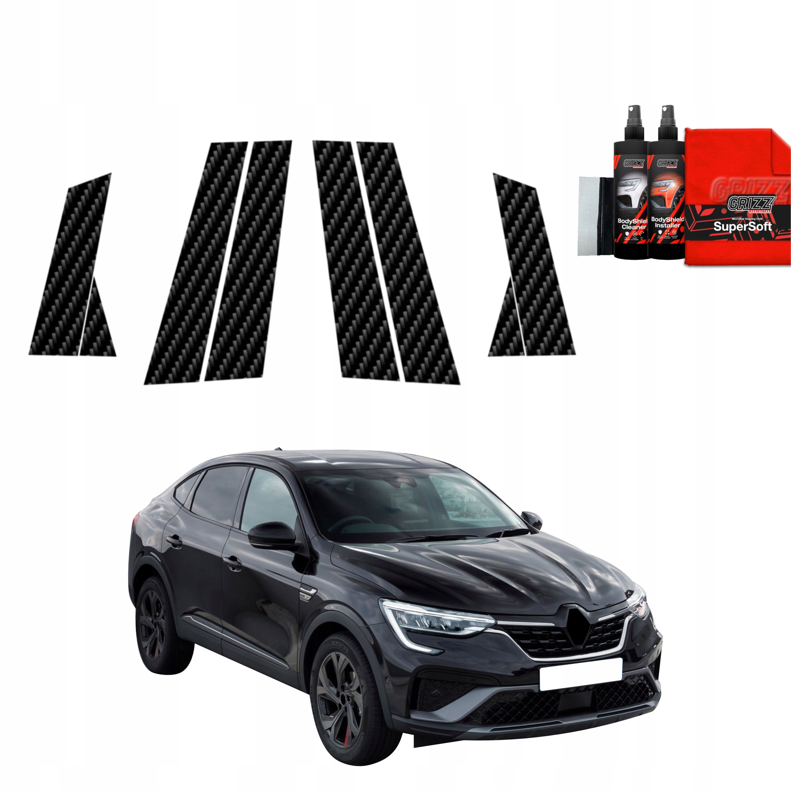 8v1 Fólie na sloupky pro Renault Arkana (2022-2025)