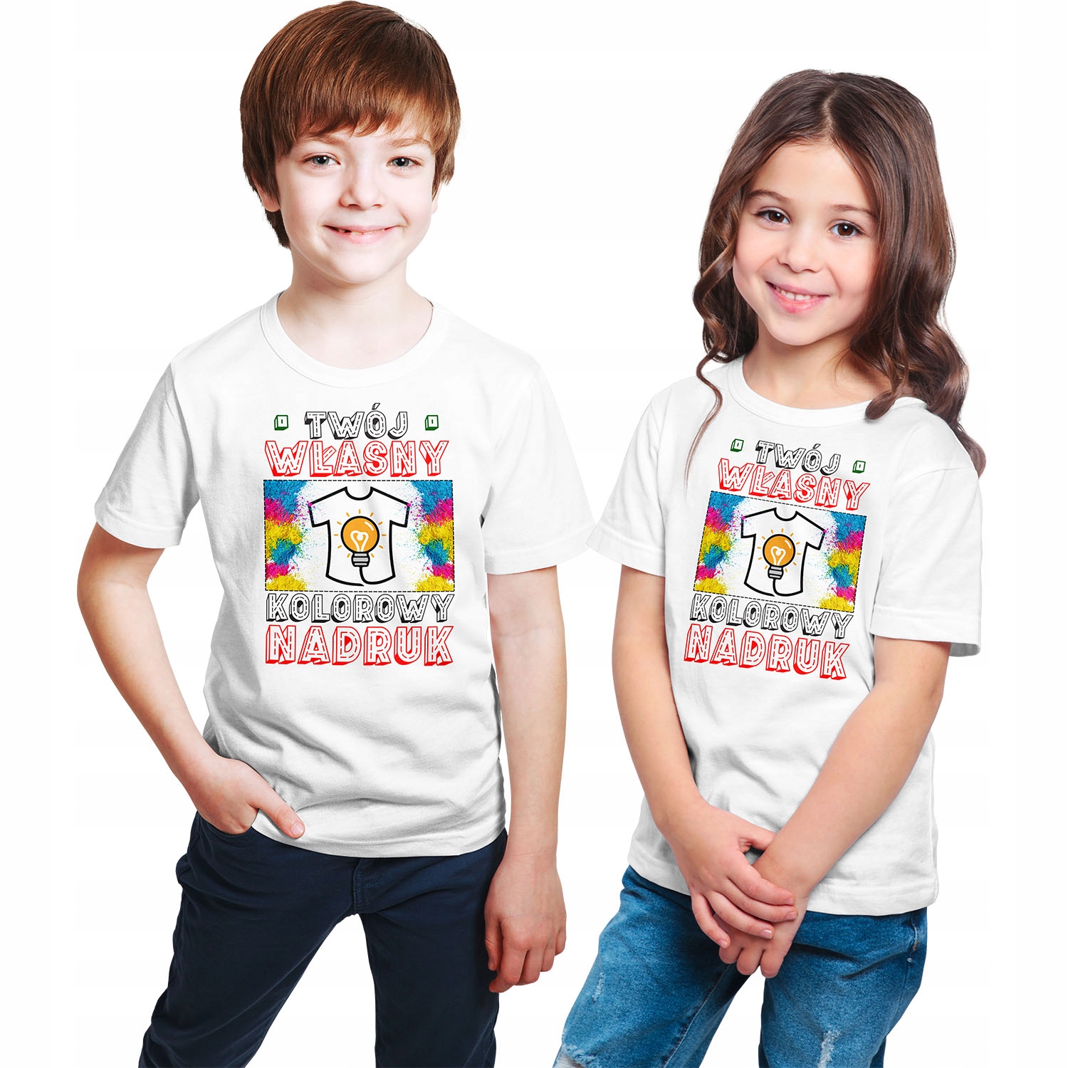 

Koszulka Dziecięca Z Własnym Kolorowym Nadrukiem