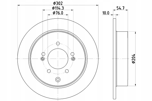 TARCZE HAMULCOWE 2SZT. MALOWANE TYŁ HY KIA HELLA Liczba tarcz w ofercie 2