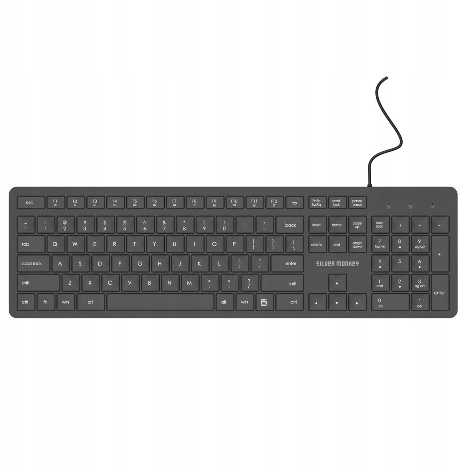 

Klawiatura Silver Monkey K40 Wired slim keyboard
