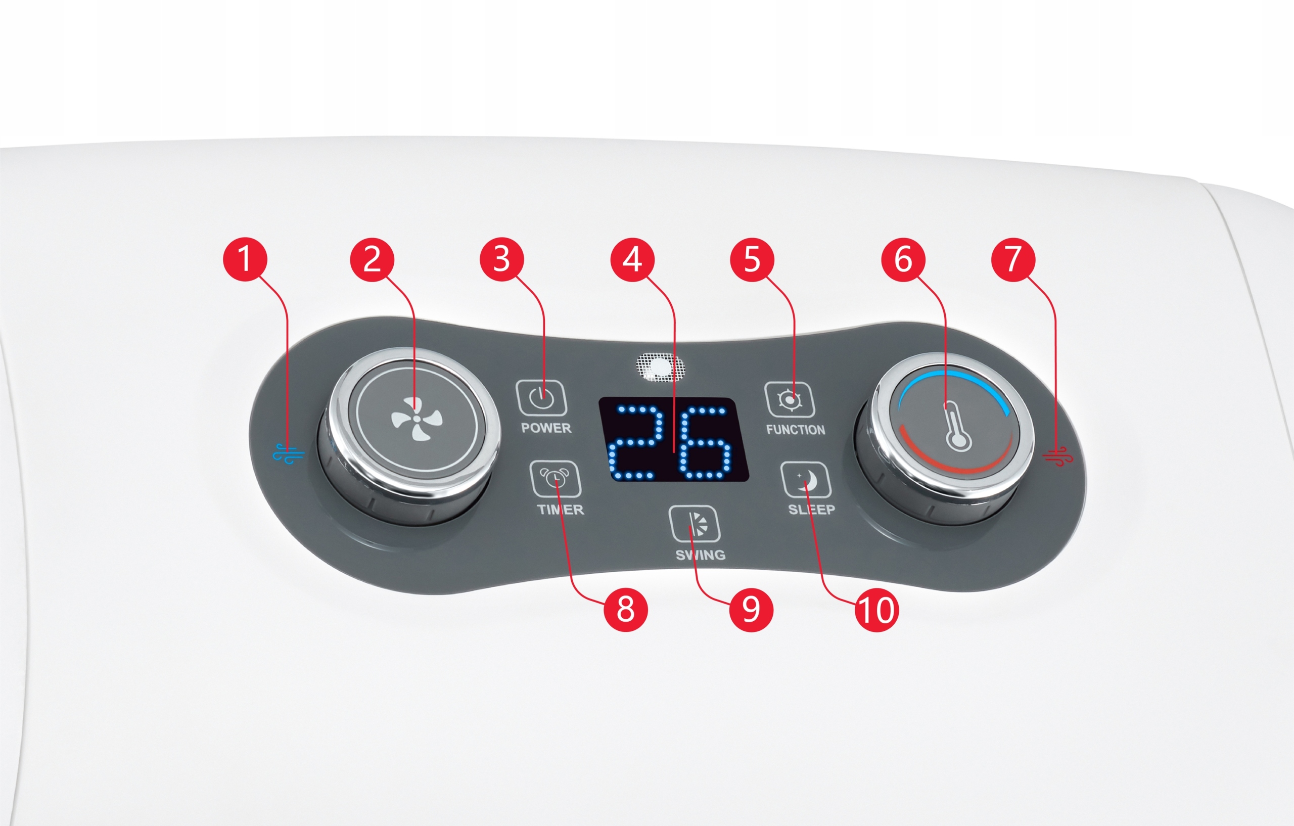 CICHY KLIMATYZATOR PRZENOŚNY WELLTEC ACH1414 5w1 WiFi 4kW 75m² + USZCZELKA Klasa energetyczna- chłodzenie A