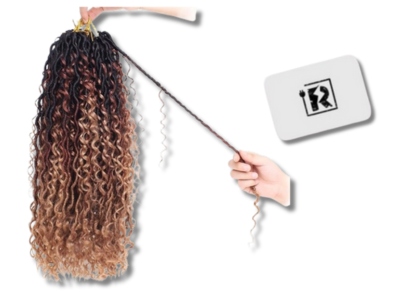 Připínací kudrnaté vlasy sada 8 kusů Dlouhé Dárek