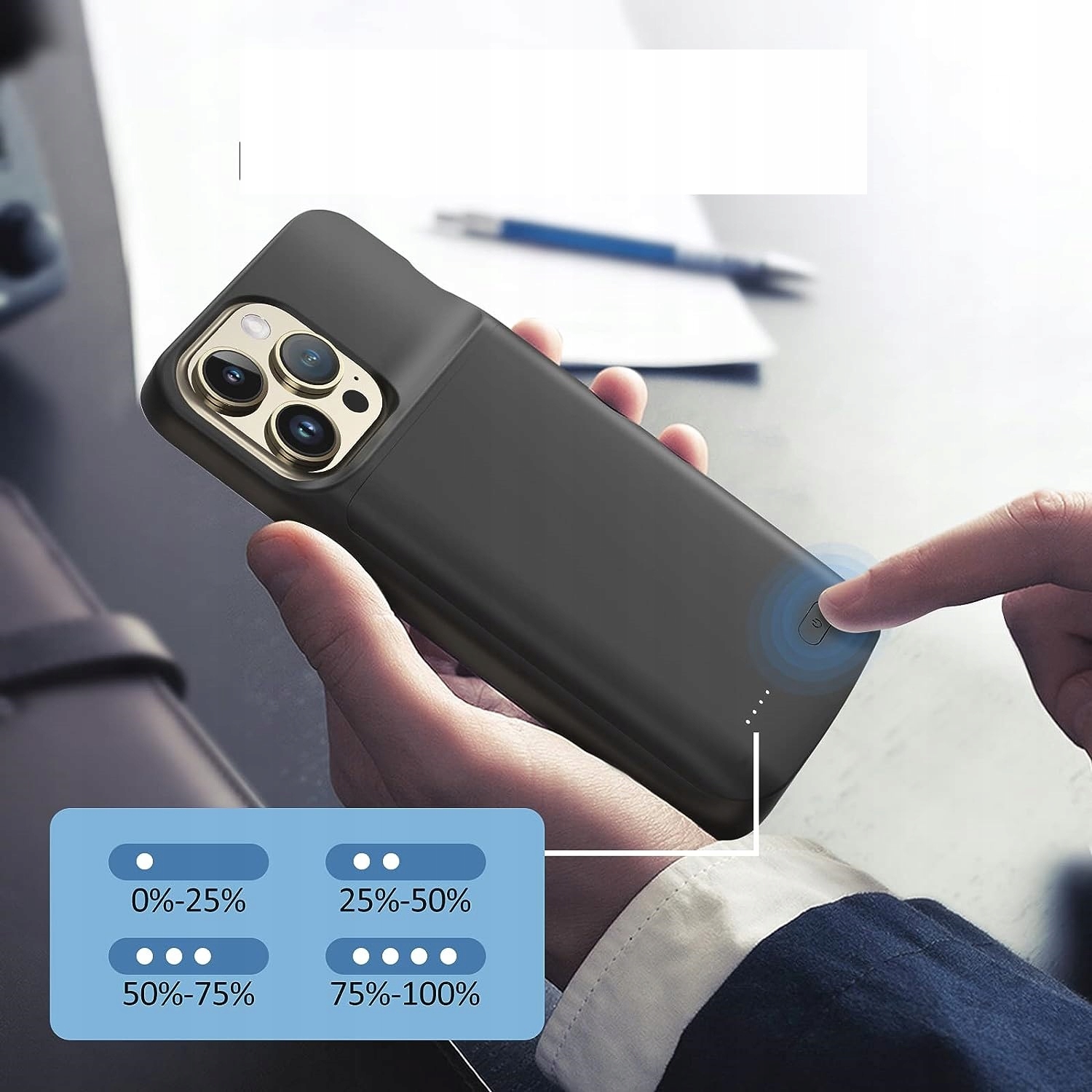 Etui z bateria powerbank Newdery 4800 mAh iphone 12 , 12 Pro Marka Newdery