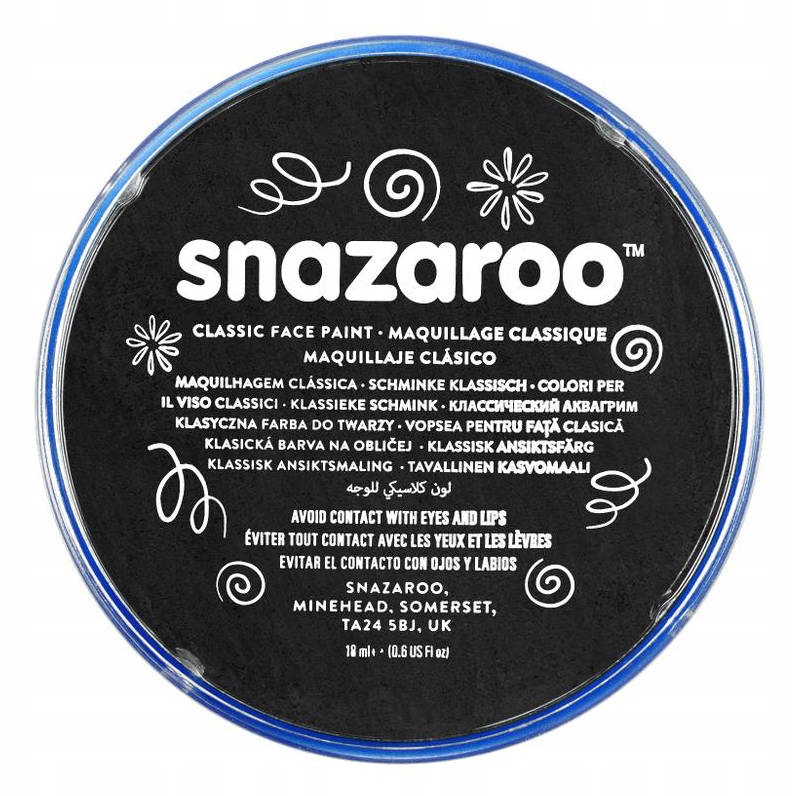 

Snazaroo 18 ml Czarny farba do twarzy i ciała