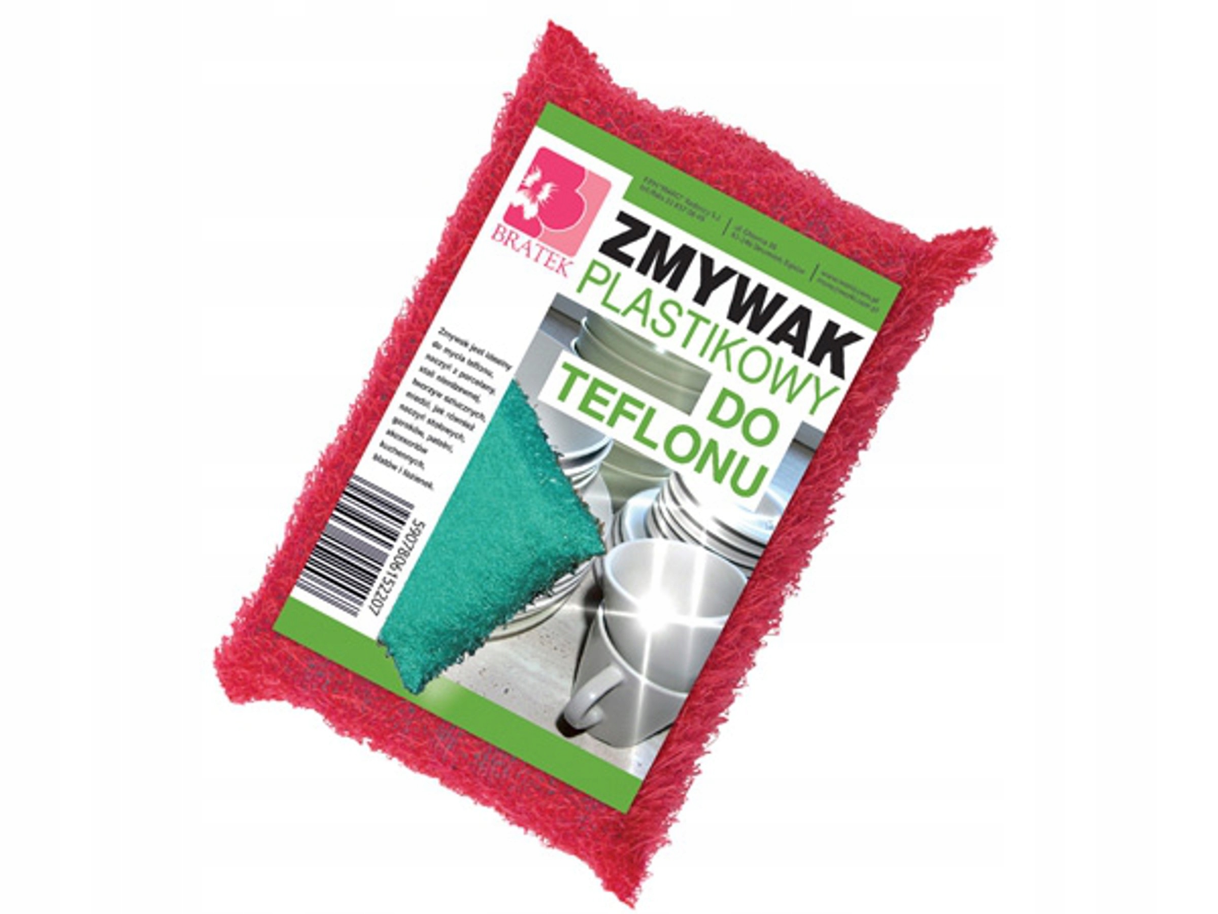 

Zmywak Kuchenny Plastikowy Gąbka Do Naczyń Teflonu