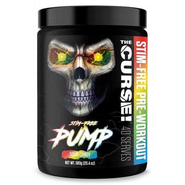 Jnx Sports Prokletí! Stim-Free pumpa, kyselé bonbóny, 580 g