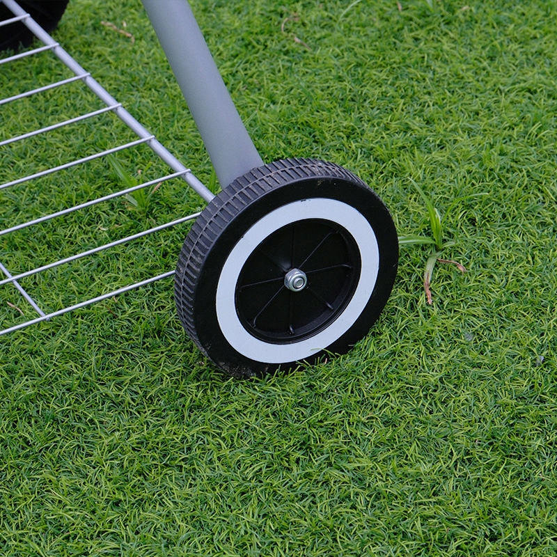 GRILL OGRODOWY WĘGLOWY Z POKRYWĄ OKRĄGŁY VL04 CZARNY Typ przenośny