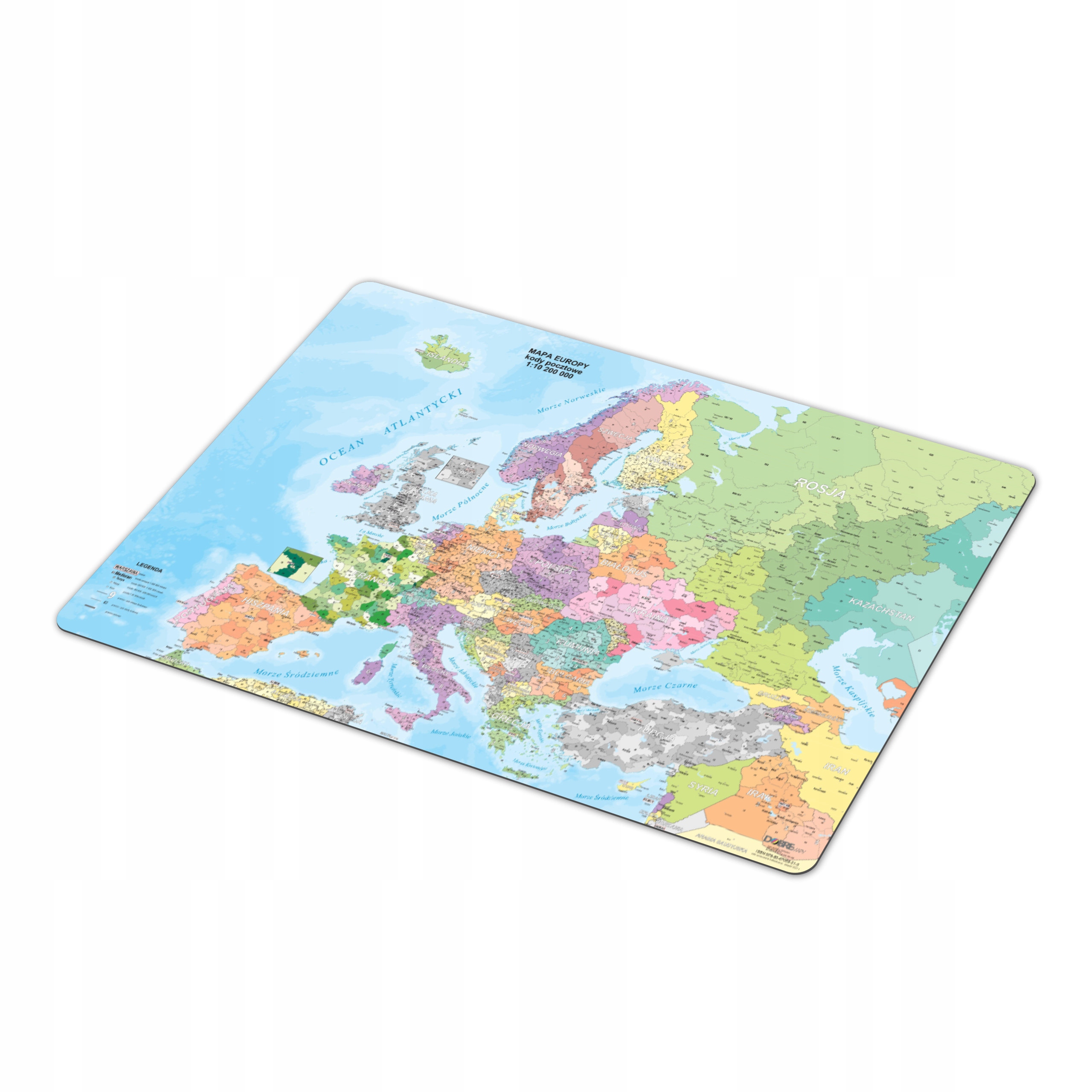 EUROPA KODOWA MAPA PODKŁADKA KODY POCZTOWE 38x58cm EAN (GTIN) 5905258029306