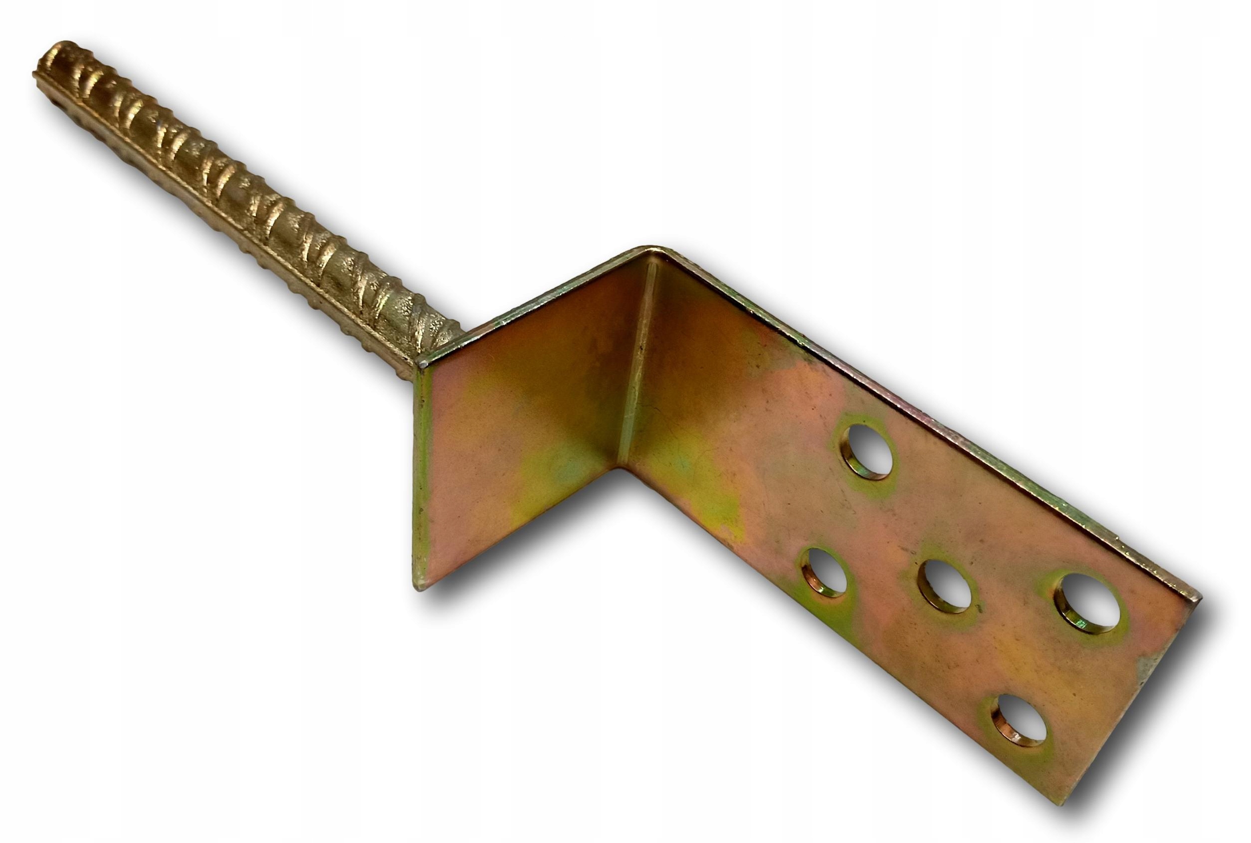 Wspornik słupa słupka L na pręcie kotwa chemiczna