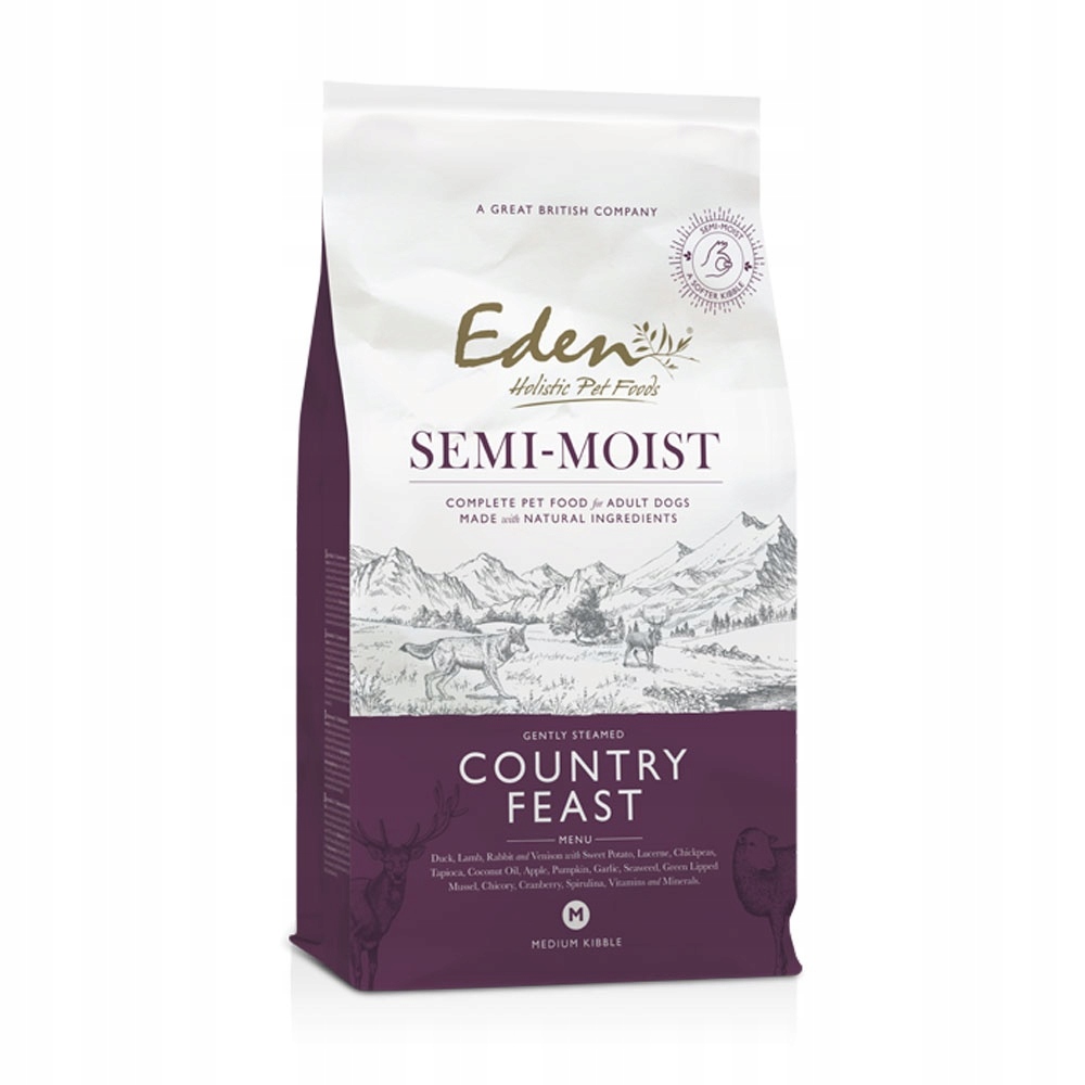 Eden Country Feast półwilgotna karma dziczyzna z jagnięciną 10 kg
