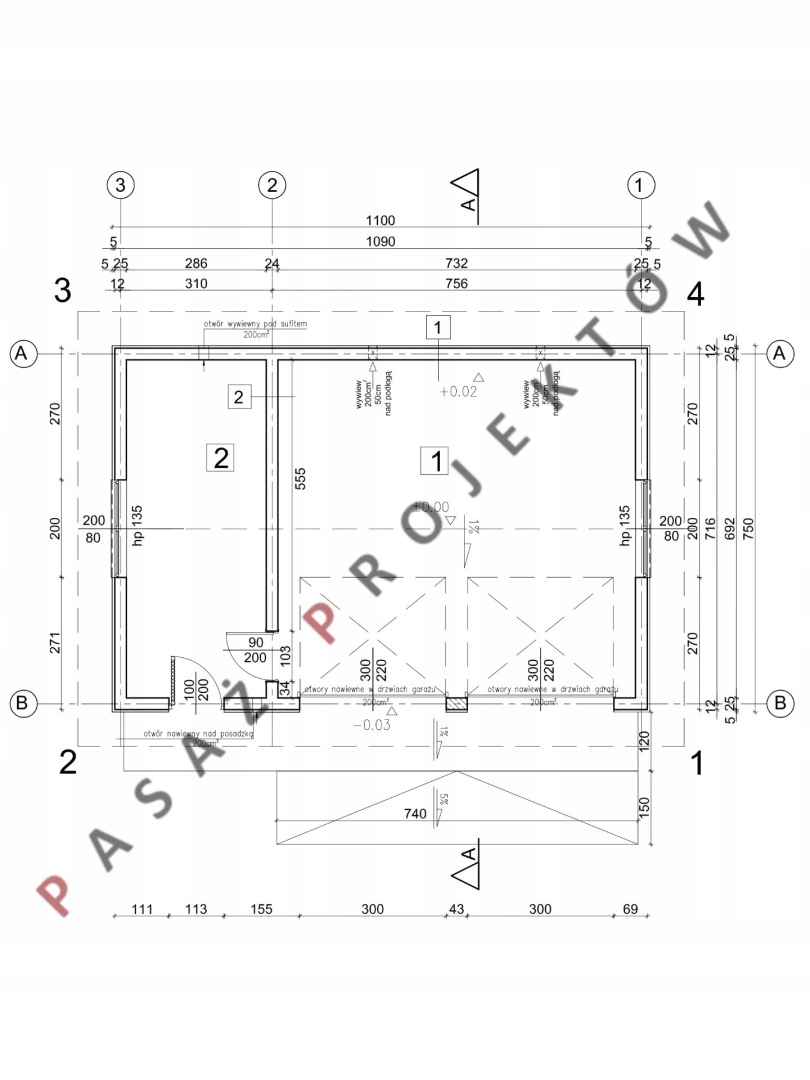 GARAŻ DWUSTANOWISKOWY H32R Kod producenta H32R