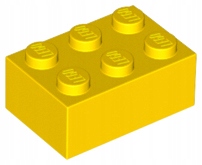 

Lego 3002 Żółty 2x3 brick klocek 1szt Nowy