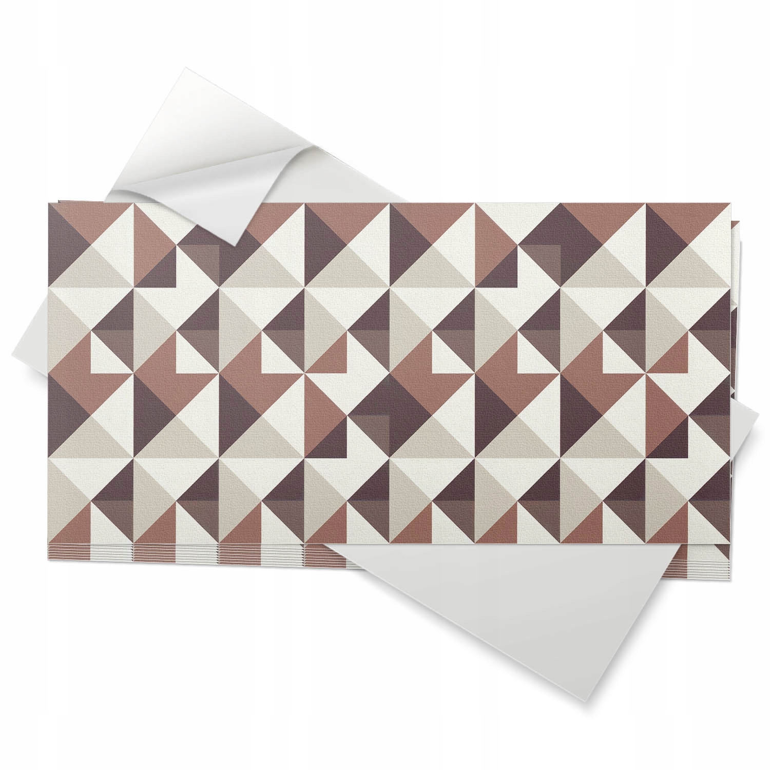 Vinylové dlaždice S Potiskem 10 ks 40x20 cm Geometrický vzor s trojúhelníky