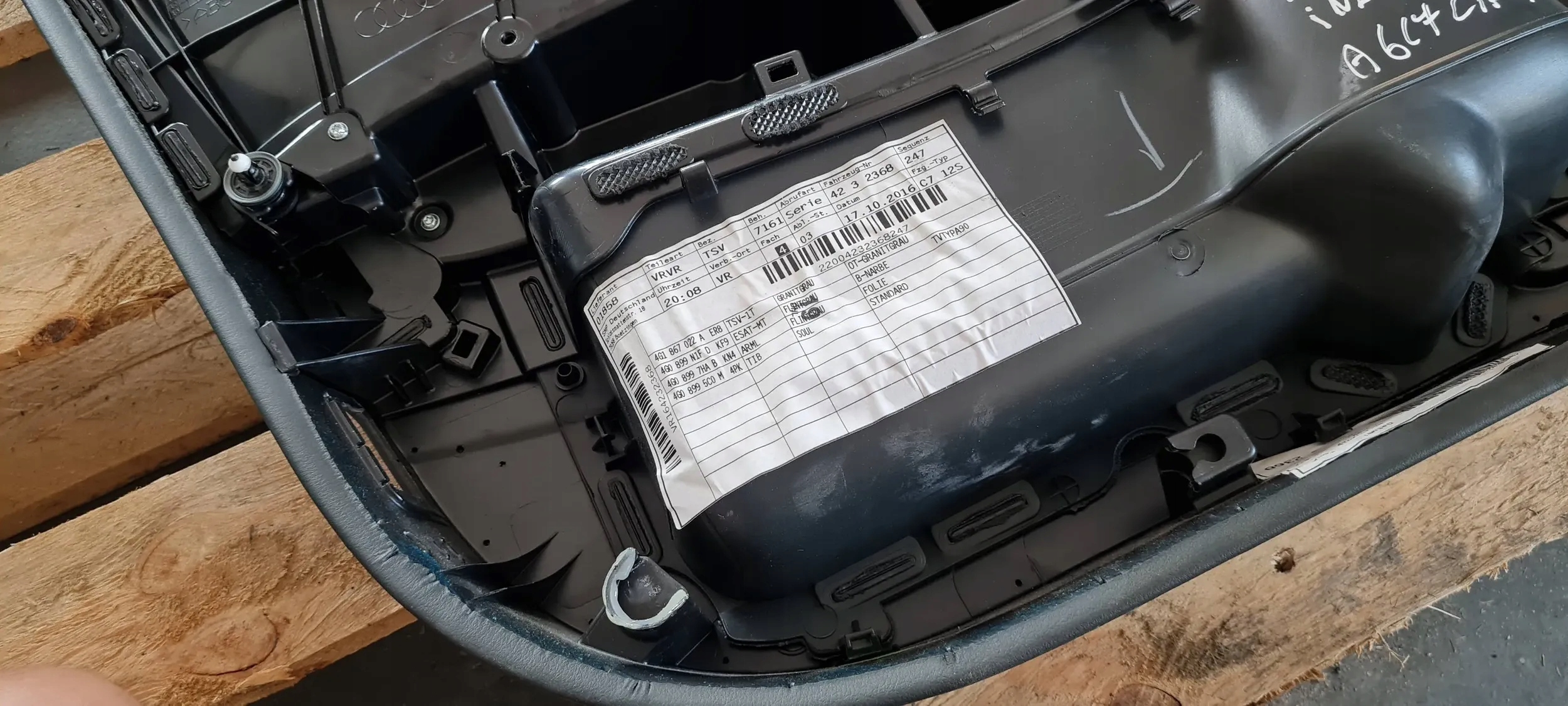 A6 C7 4G LIFT side door right front front FLINTGRAU 4G1867104C