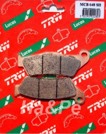 MCB648SH - ГАЛЬМІВНІ КОЛОДКИ ЗАДНІ TRW BMW K 1300 GT ABS 09-11