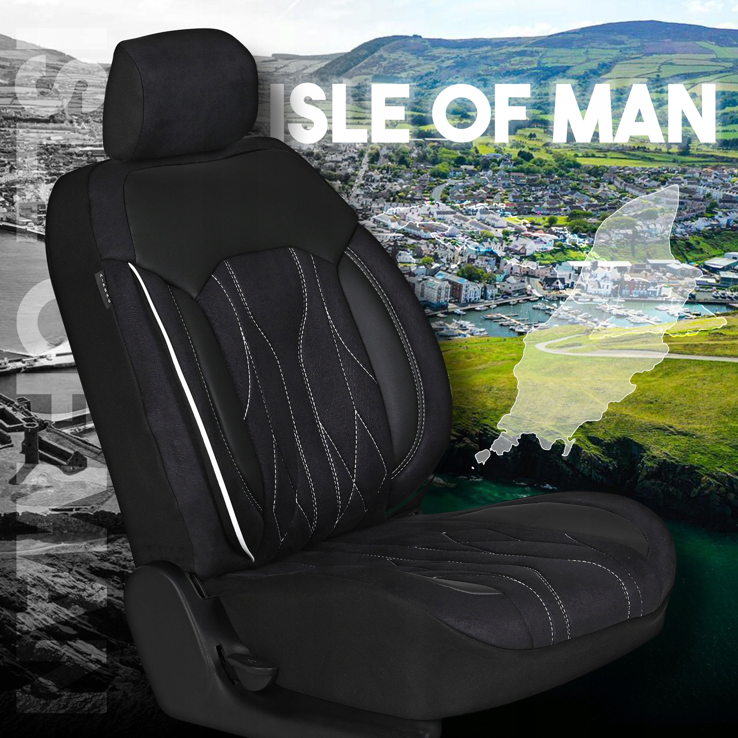 Pokrowce IsleOfMan wht Skoda Fabia Scala Rapid Roomster Praktik Stan opakowania oryginalne