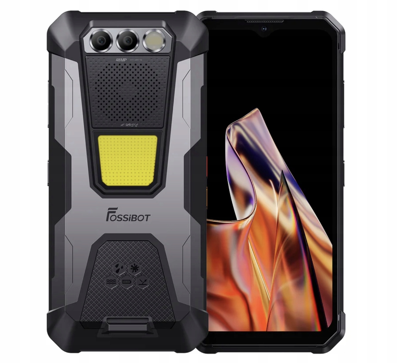 Smartfon pancerny FOSSiBOT F106 Pro 8 GB/256 Gb 4G (lte) Nfc Led 3W 103dB