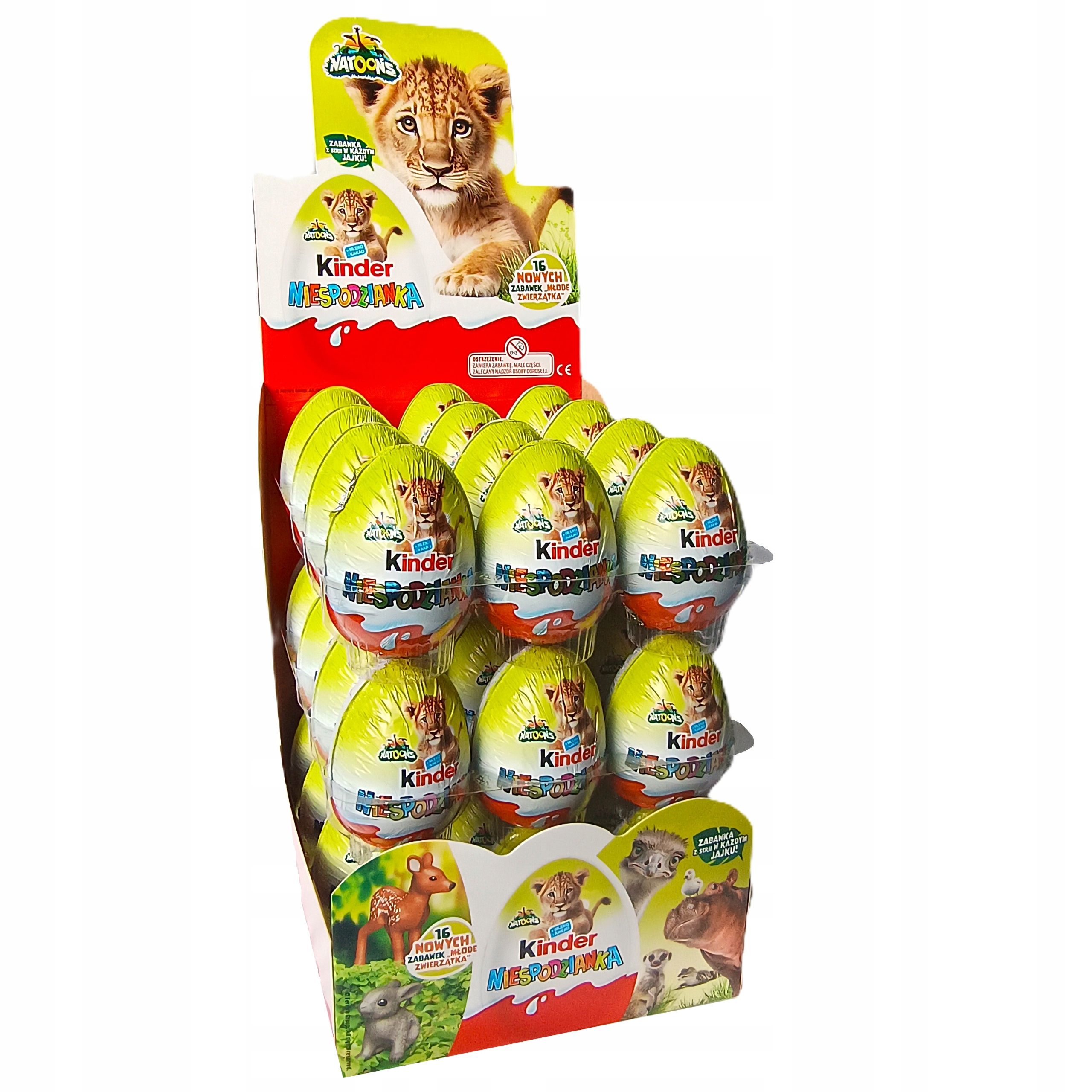 Kinder Niespodzianka Jajko Natoons Seria: Dinozaury Prehistoria 20g