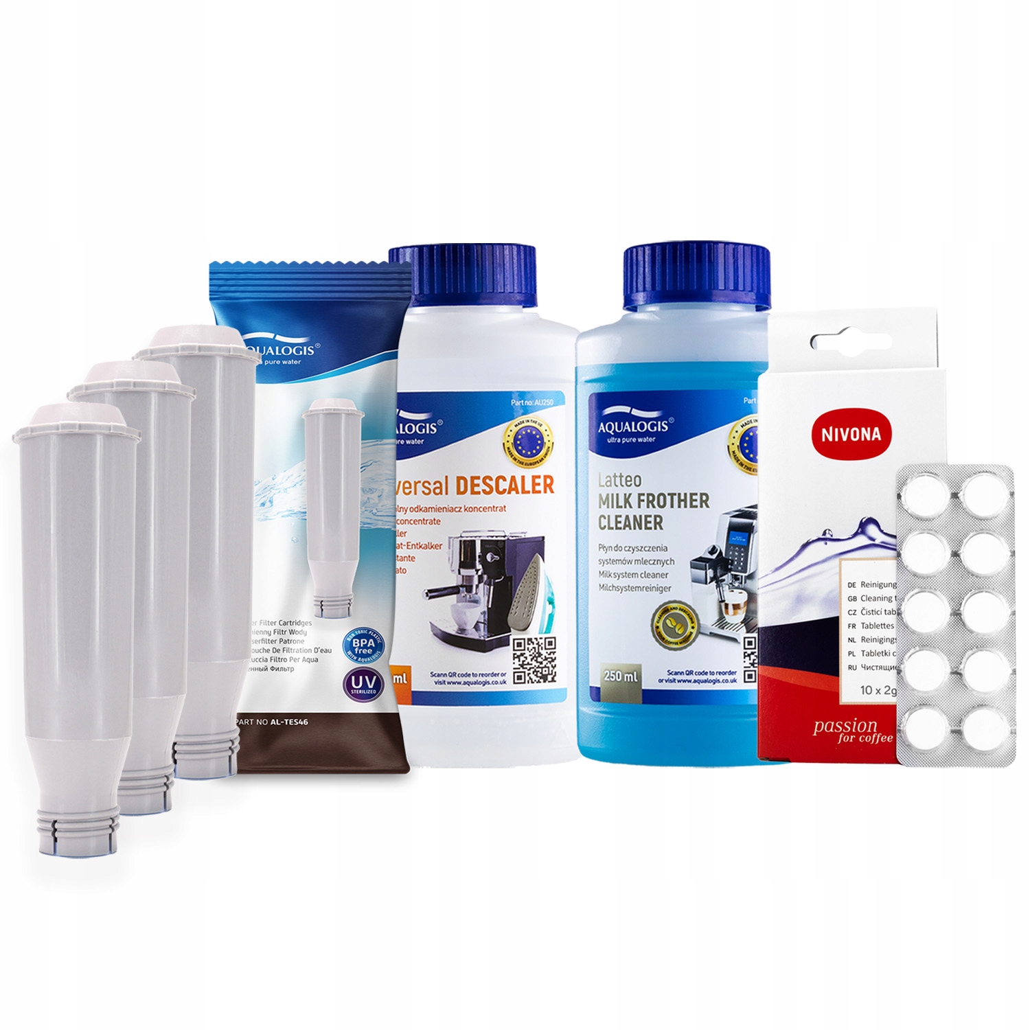 x3 Filtr do kávovaru Nivona AL-TES46 UniDec Tekutina Tablety