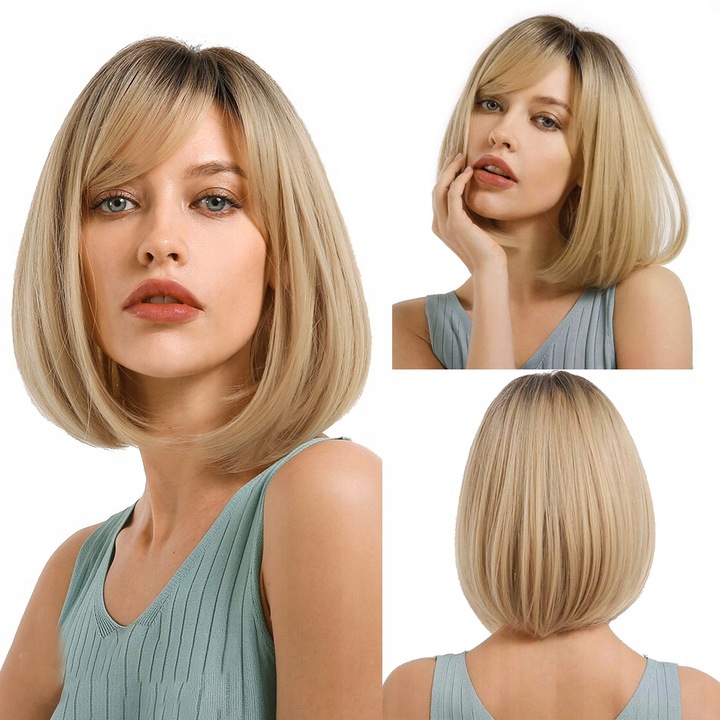 Peruka Blond Ombre Efekt Naturalny