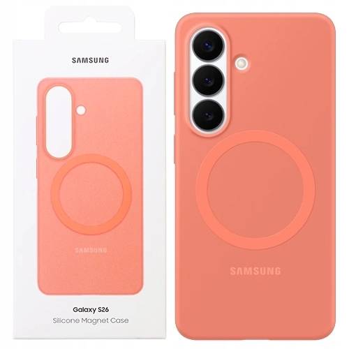 Originální Pouzdro Zadní Kryt Pro Samsung Galaxy S26 Silicone Magnet Case Červené