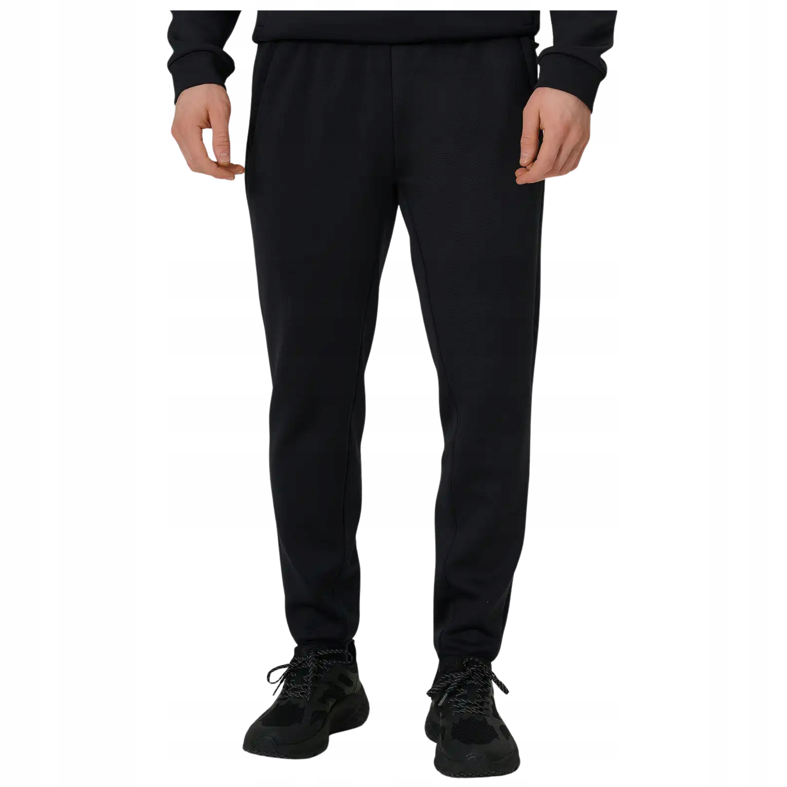 Spodnie Dresowe 4F Męskie Sportowe Joggery Dresy Czarne M1033 Roz. L
