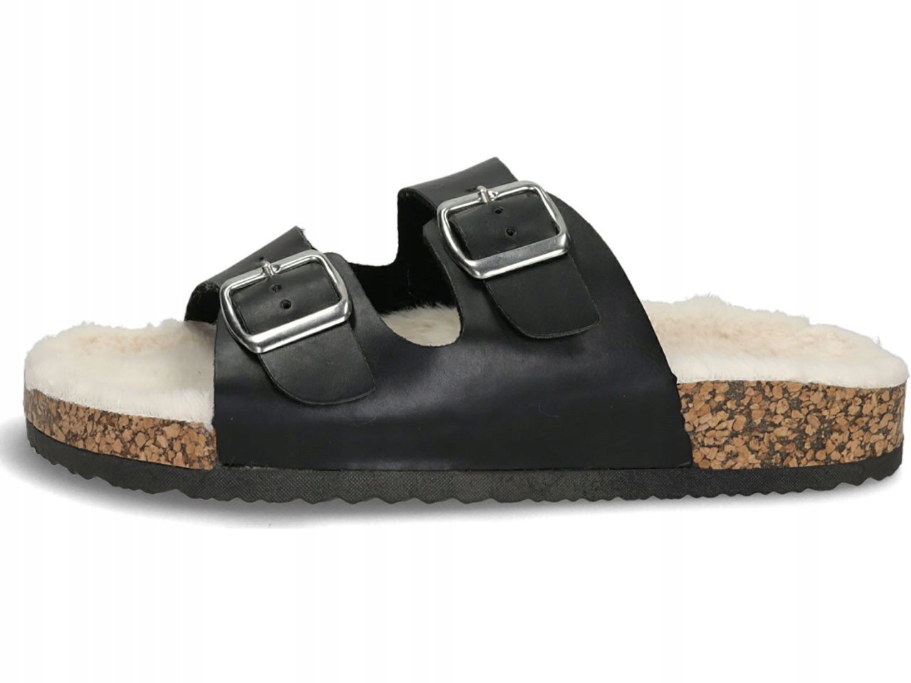 

Klapki Damskie Z Klamerkami I Futerkową Wkładką 36