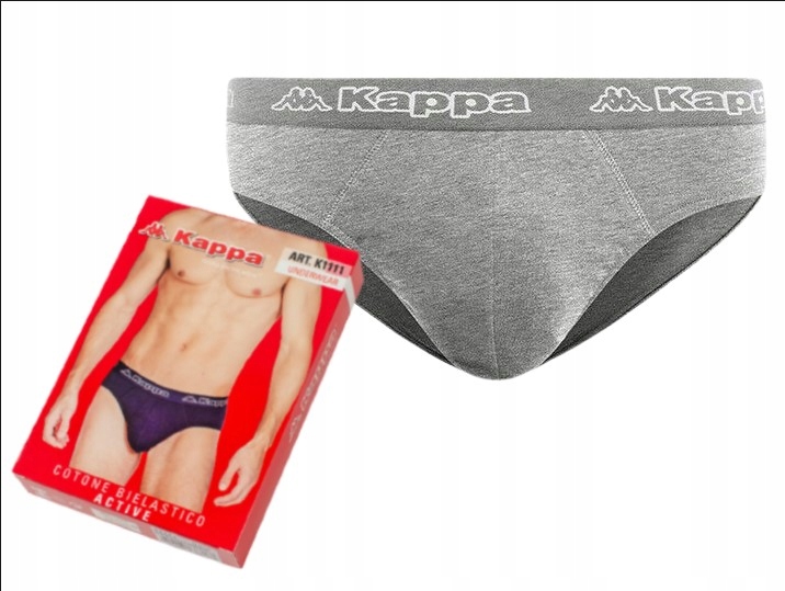 

Slipy męskie majtki Kappa bawełna r. M szare