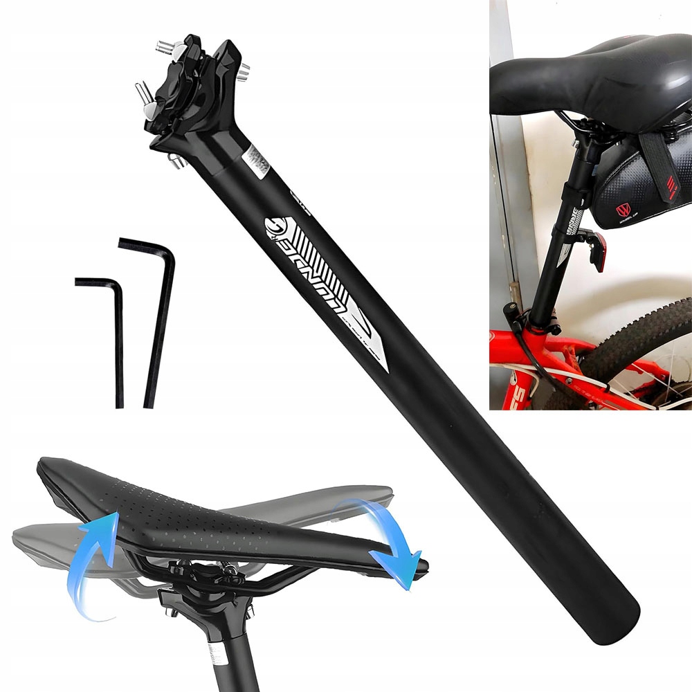 Sztyca Amortyzowana Wspornik Siodełka Rowerowego 31.6mm 400mm