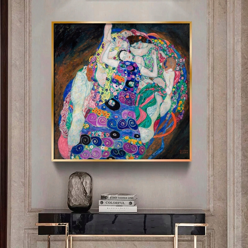 Obraz Gustav Klimt Dziewica The Virgin 100x100cm Oryginalność kopia / reprodukcja