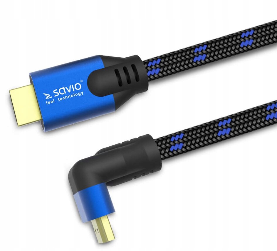 

Kabel 3m Hdmi 2.1 Uhd Tv 4K 8K Łamany Kątowy 90°
