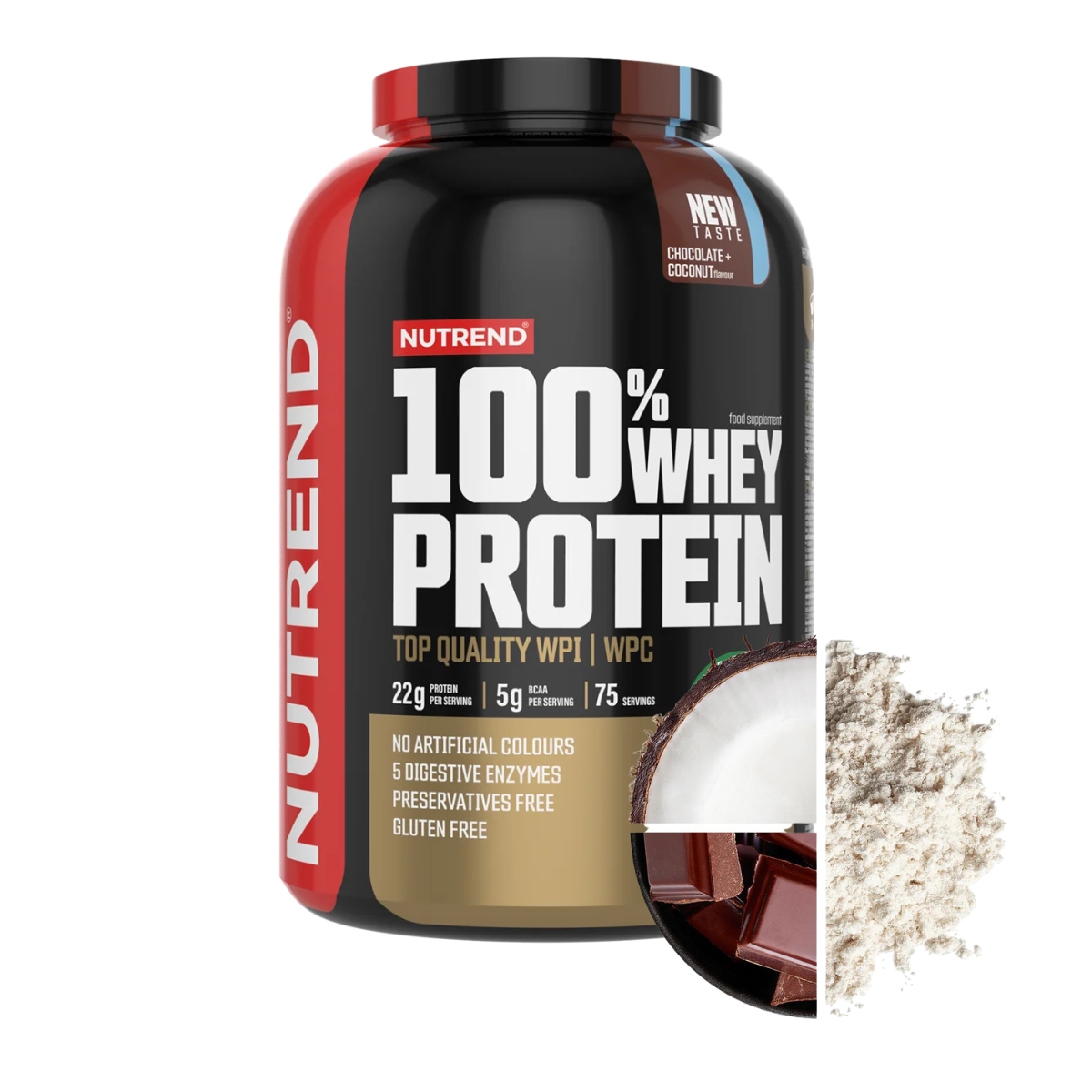 Protein Wpc protein Nutrend Whey Core 100 Borůvka 2250 g