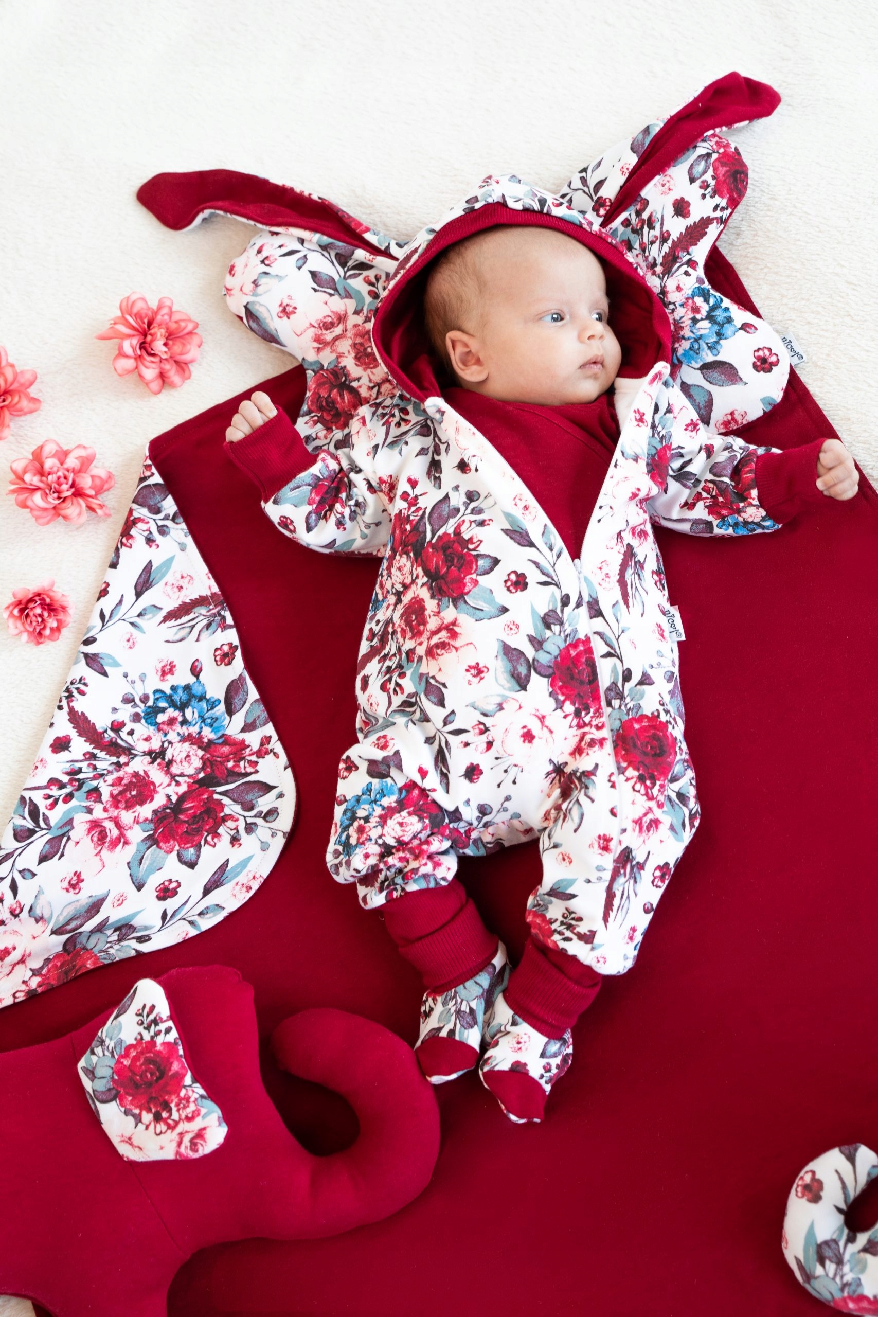 KOMBINEZON DRESOWY Z KAPTUREM 68 wiosna jesień Marka Inna marka