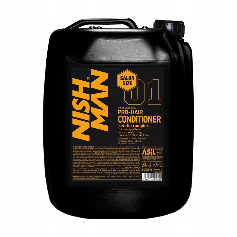 Nishman Pro Hair Conditioner Keratin Complex kondicionér na vlasy 5000 ml
