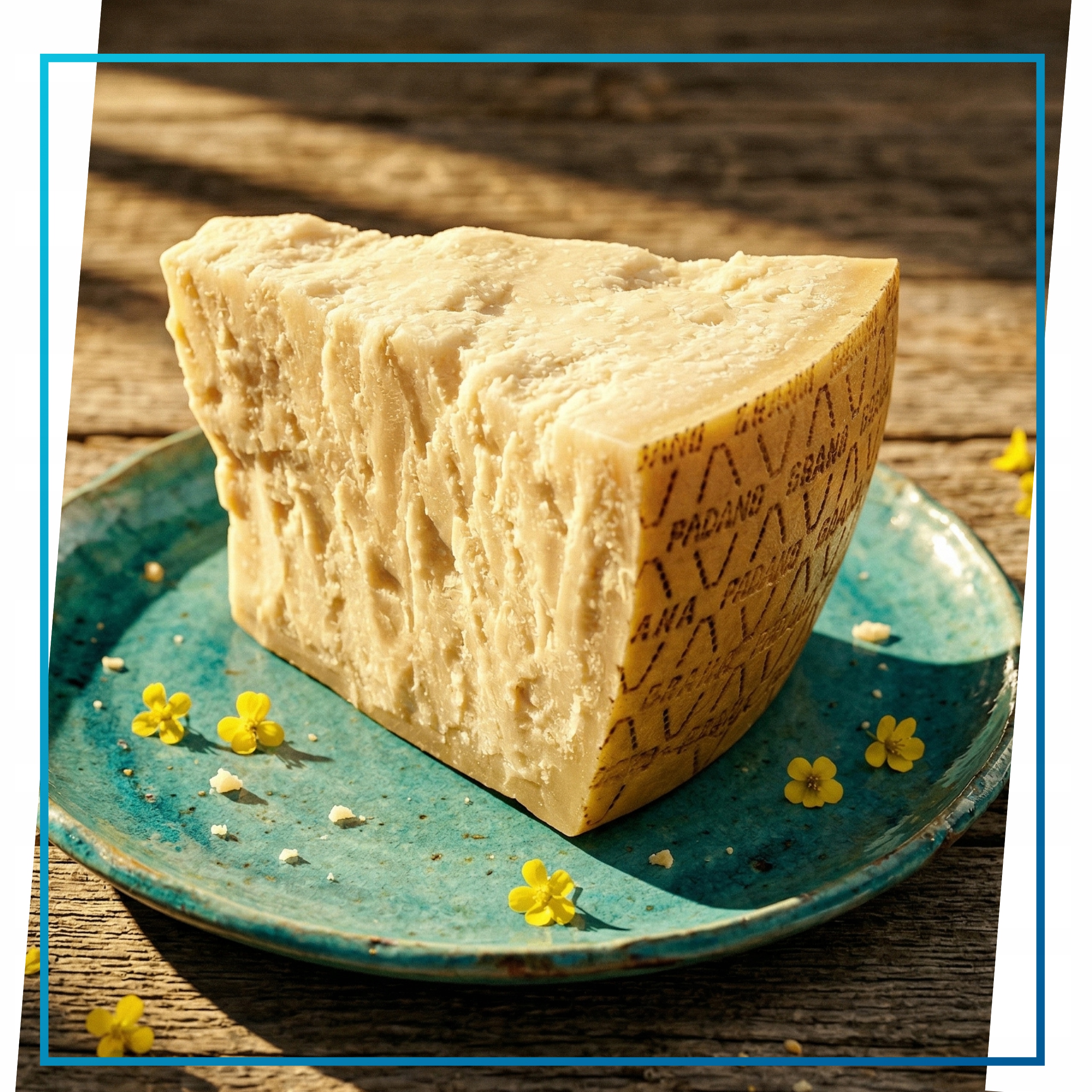 Włoski Grana Padano Dop twardy ser dojrzewający 18 miesięcy 500g Flomaro