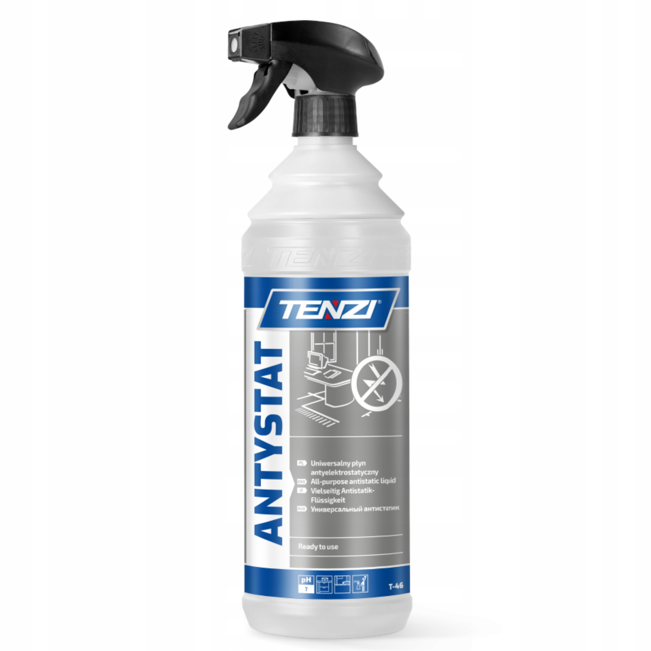 Tenzi Antystat płyn antyelektrostatyczny spray na kurz do tapicerki 1L