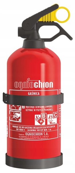 

Gaśnica Samochodowa 1KG Z Wieszakiem Ogniochron
