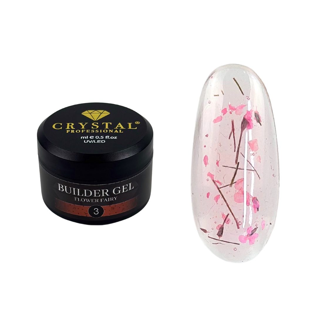 Builder Gel Flower Fairy #3 30ml Crystal Professional Stavební gel