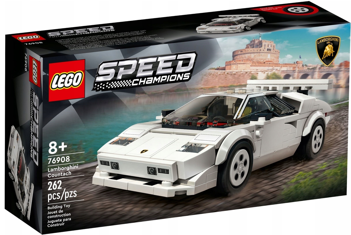 LEGO 76908 LAMBORGHINI COUNTAC SAMOCHÓD AUTO ZESTAW NA PREZENT ORYGINAŁ Marka LEGO