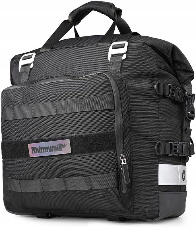 Rhinowalk Wodoodporna sakwa z mocowaniem 20L MT2040 czarna